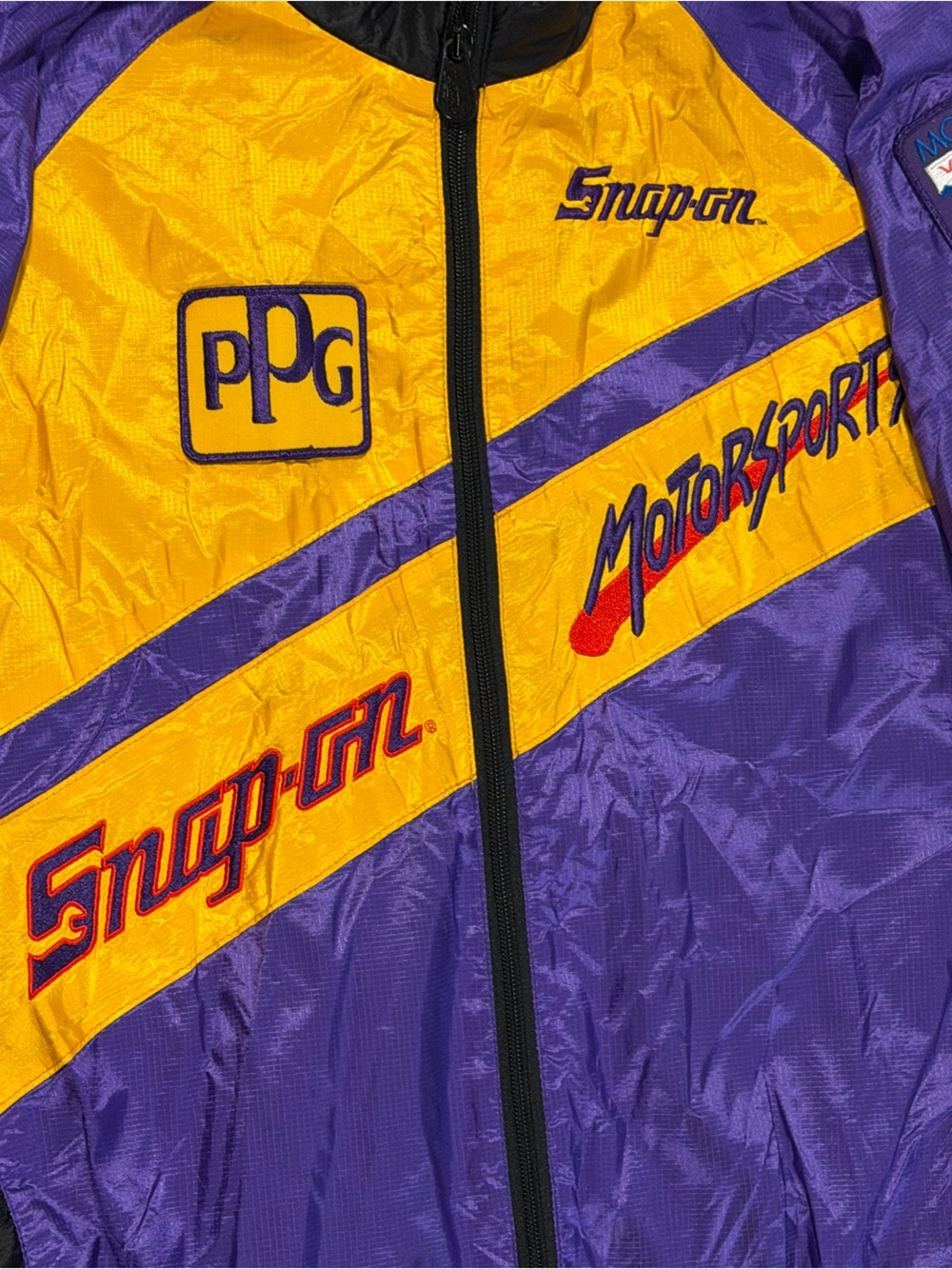 Rare Snap On CASCAR Racing Coat Vintage Motorsports Jacket - Picture 10 of 10